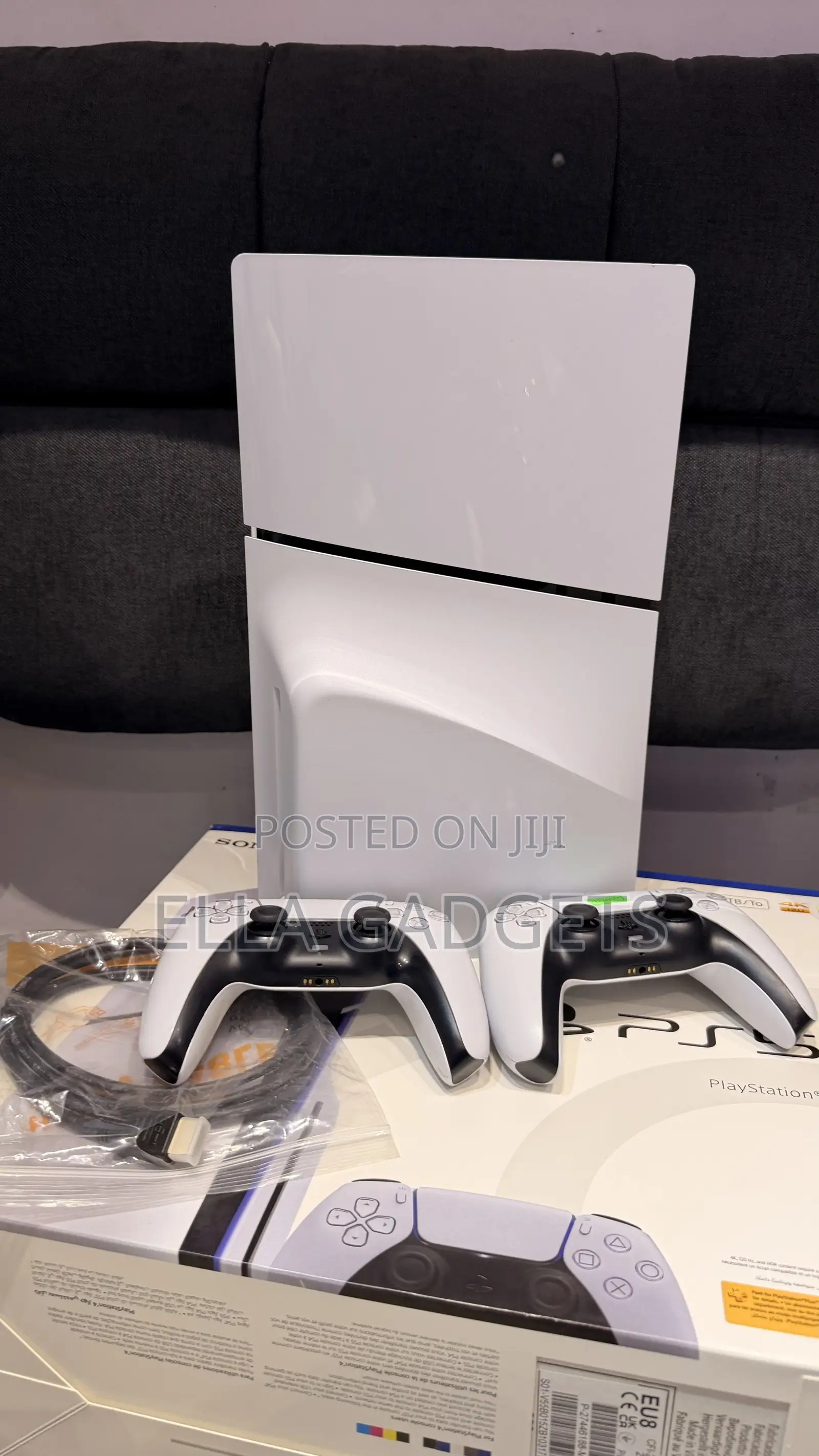 Uk Used Ps5 Slim With Games + 2 Pads 