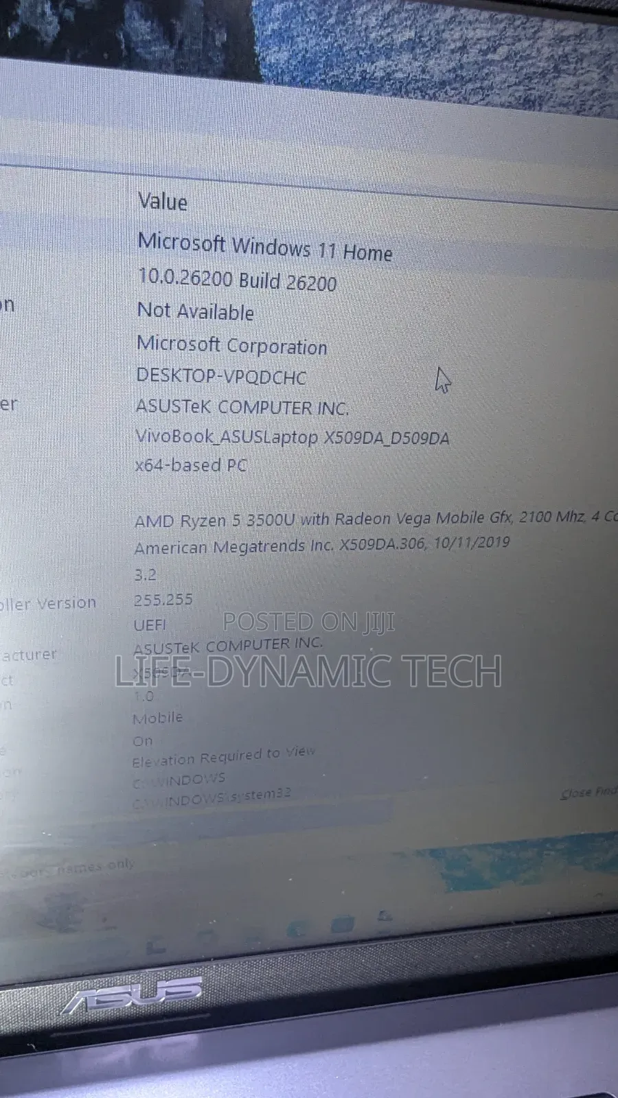 Laptop Asus Vivobook 15 8GB AMD Ryzen 5 SSD 128GB