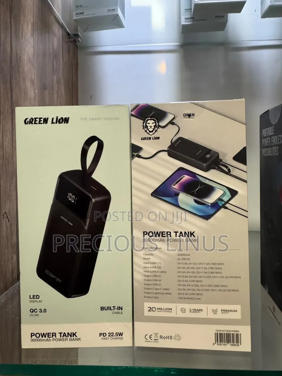 Green Lion 30,000 Mah Power Bank 22.5wat
