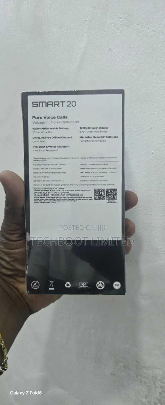 Infinix Smart 20 128 GB Black