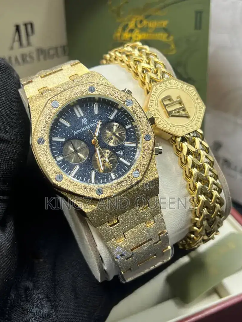 Audemars Piguet Royal Oak Chronograph Watch+Matching Bracelet Box Set