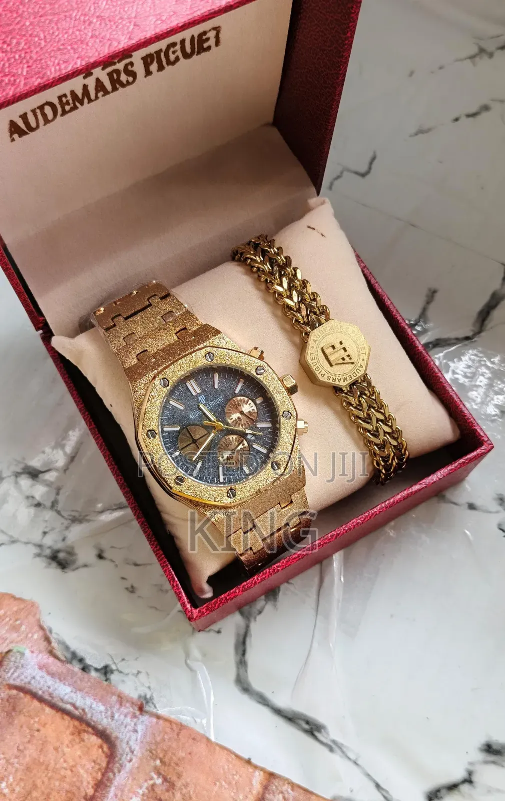 Audemars Piguet Royal Oak Chronograph Watch+Matching Bracelet Box Set