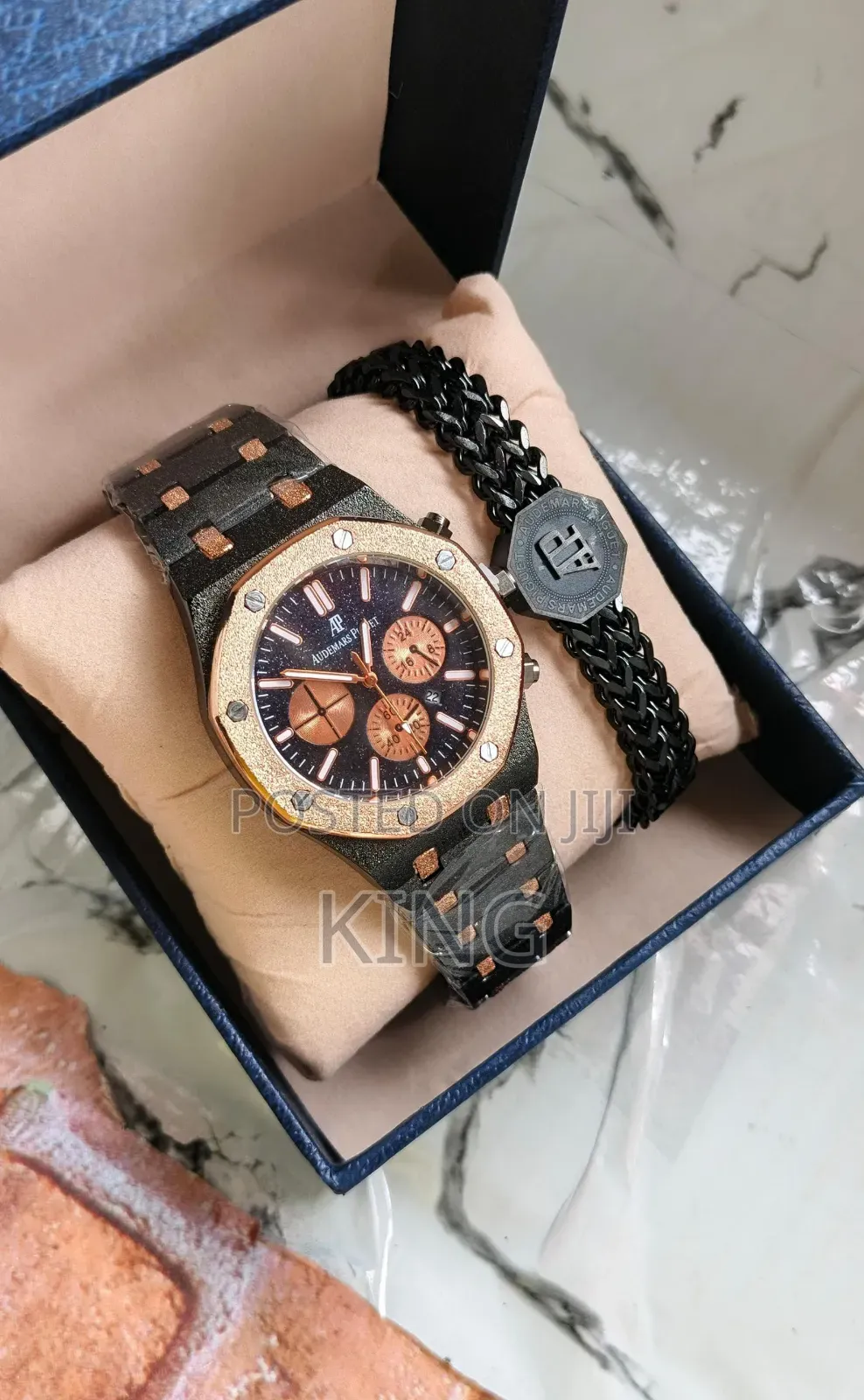 Audemars Piguet Royal Oak Chronograph Watch+Matching Bracelet Box Set