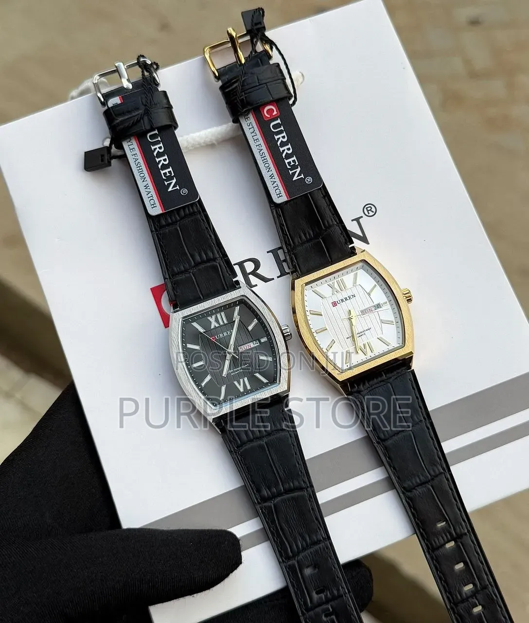 Curren Premium Leather Water Resistant Watch