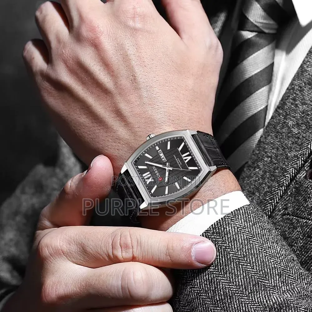 Curren Premium Leather Water Resistant Watch