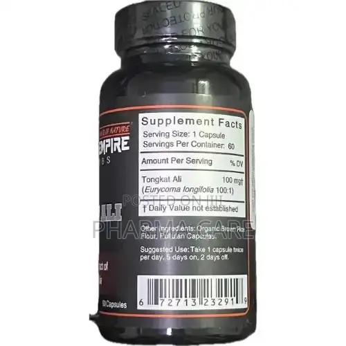 Tongkat Alii Eurycoma Longifolia Capsules - 100:1