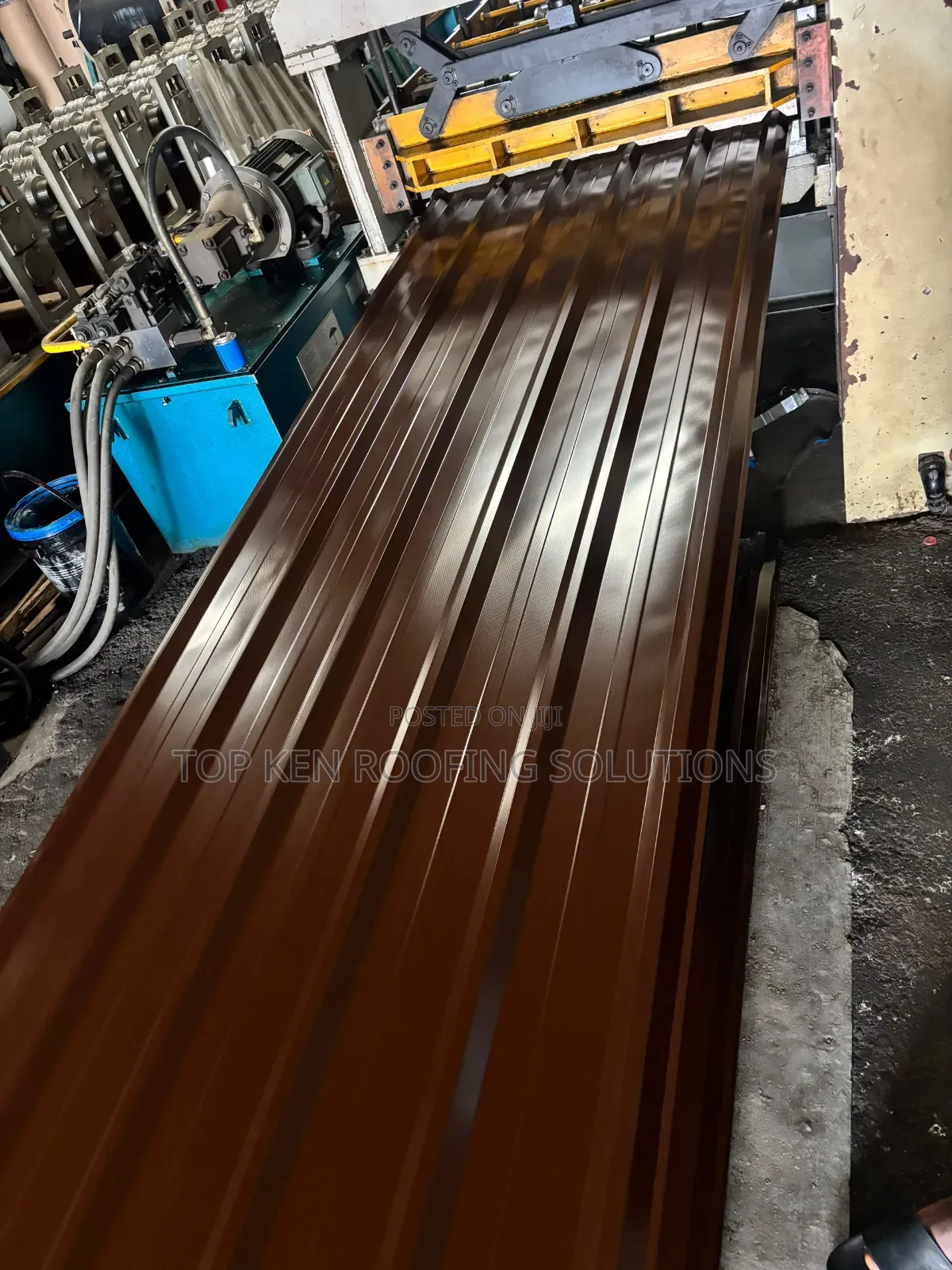 Original 0.58mm Nut Brown Longspan Aluminum Roofing Sheets