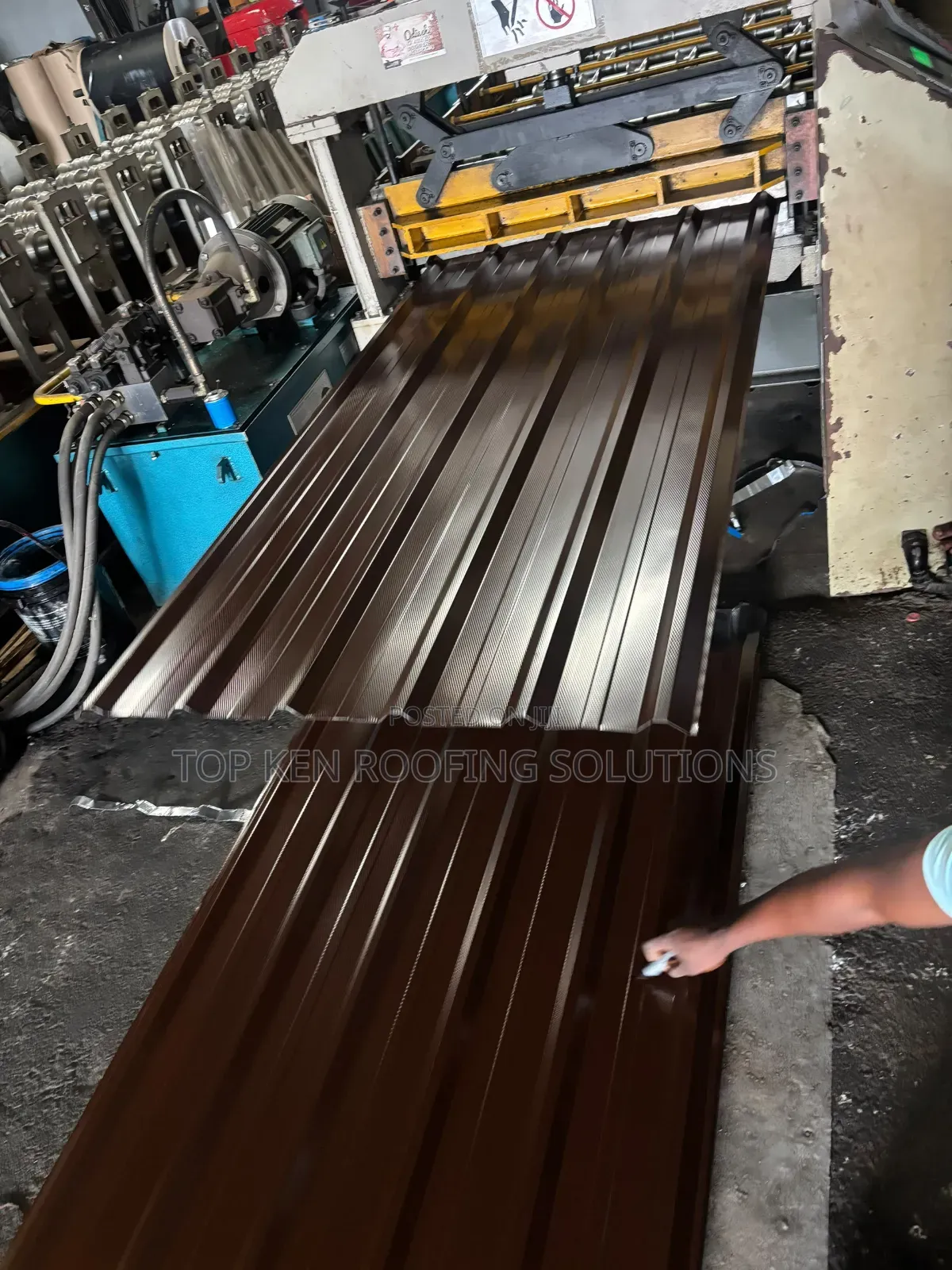 Original 0.58mm Nut Brown Longspan Aluminum Roofing Sheets