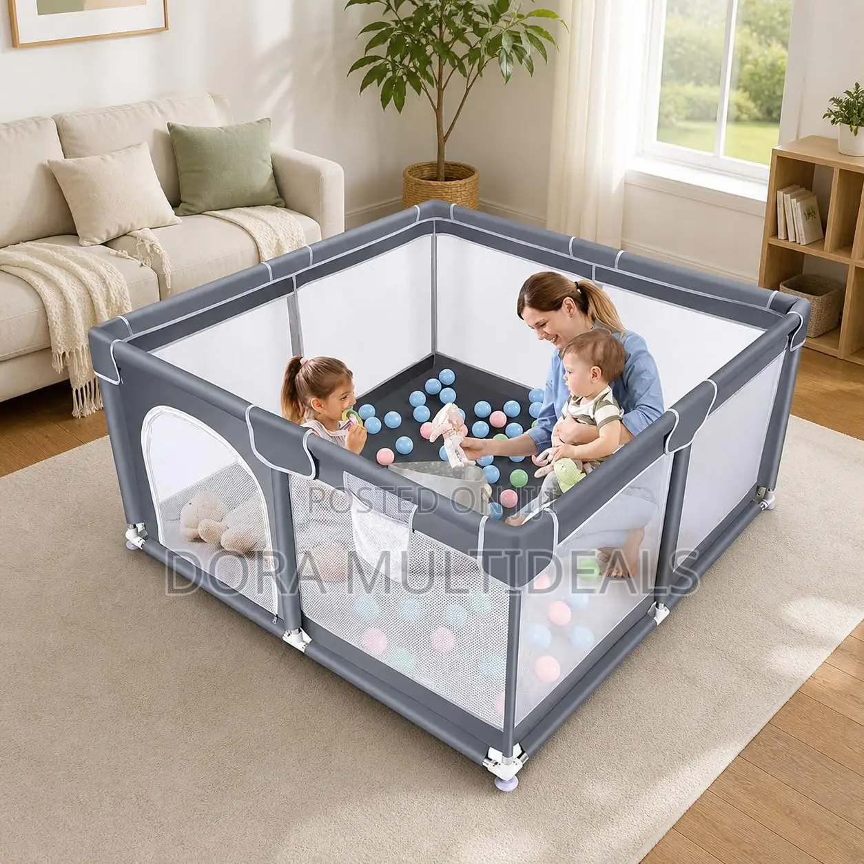 Extra Large Foldable Baby Playpen / Playard, Playground