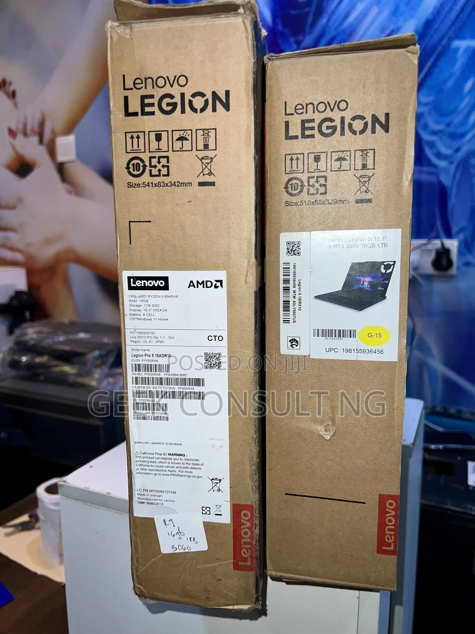 New Laptop Lenovo Legion 5 16GB AMD Ryzen 9 SSD 1T