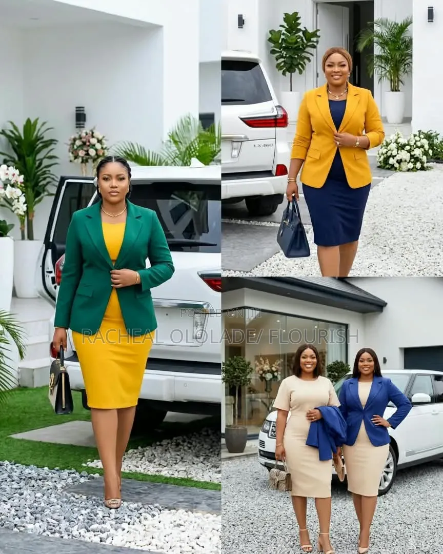 Elegant Female Cooperate Office Dresses