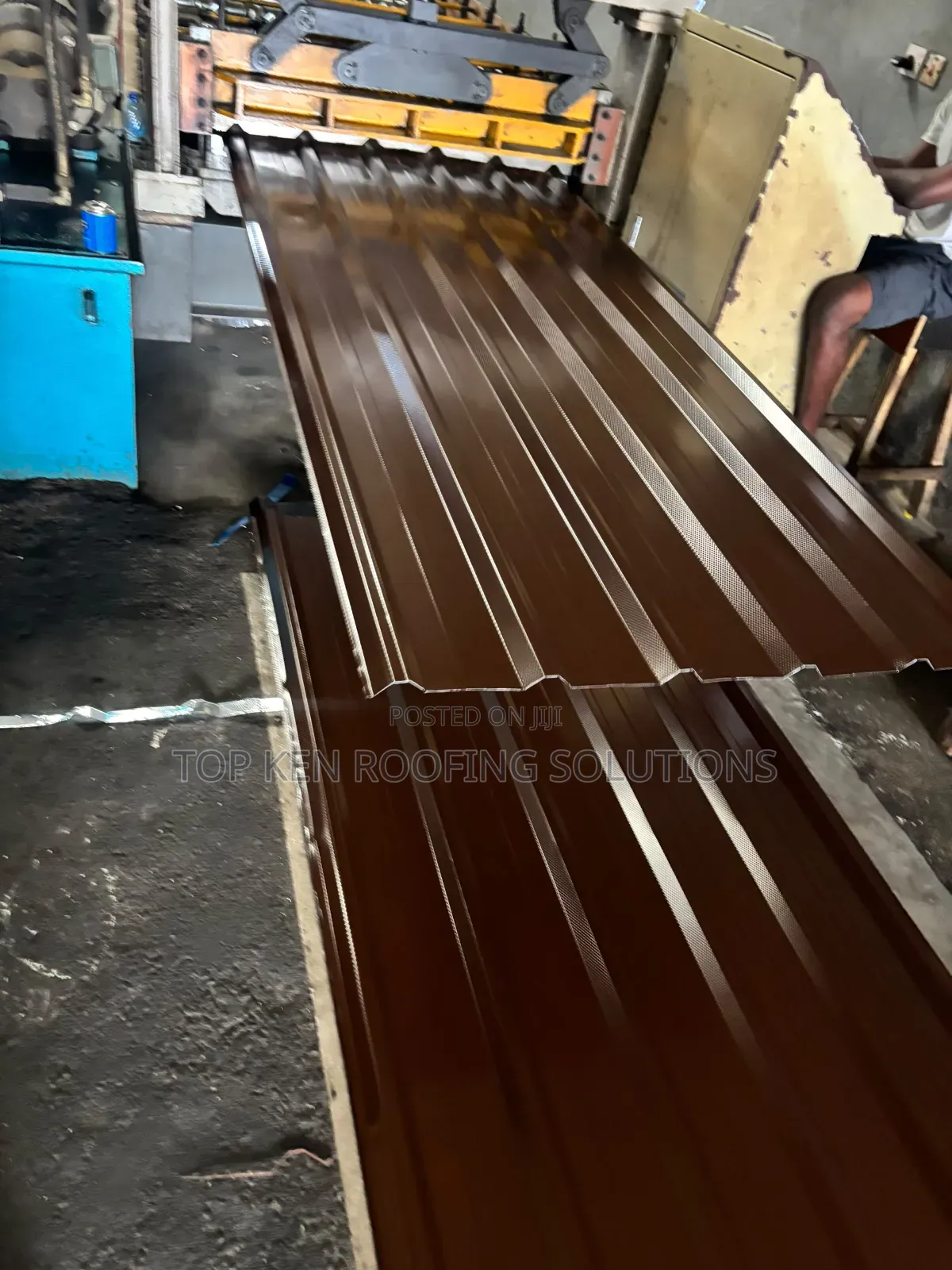Original 0.75mm Nut Brown Longspan Aluminum Roofing Sheets