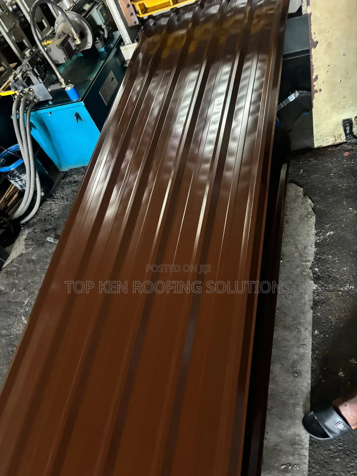 Original Factory-Cut 0.58mm Nut Brown Longspan Sheets – Anti-Rust
