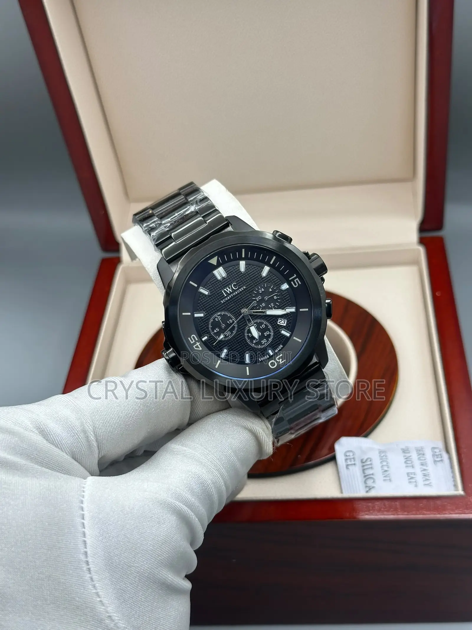 Iwc Schaffhausen Quality Men Chain Strap Wristwatch