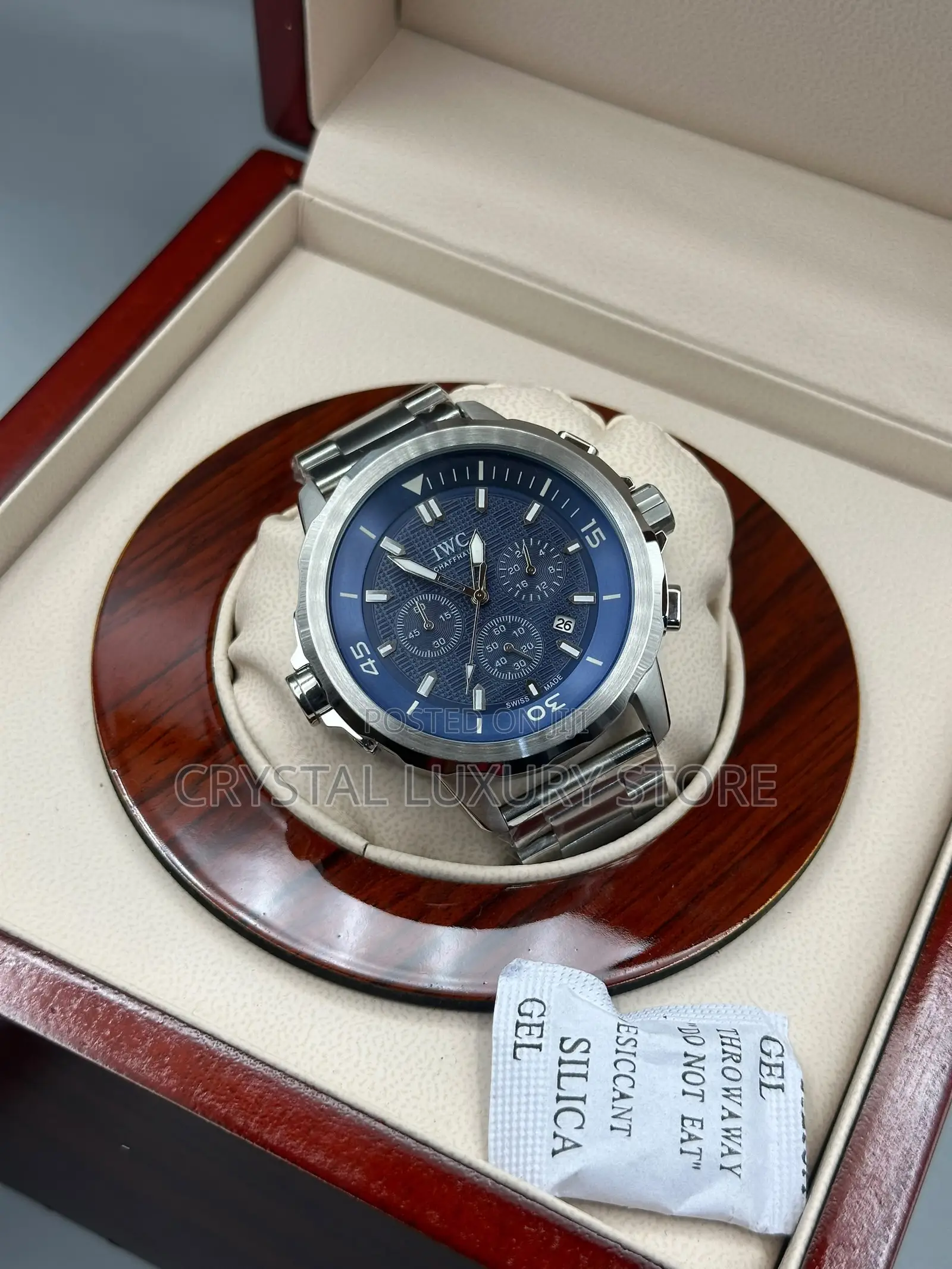 Iwc Schaffhausen Quality Men Chain Strap Wristwatch