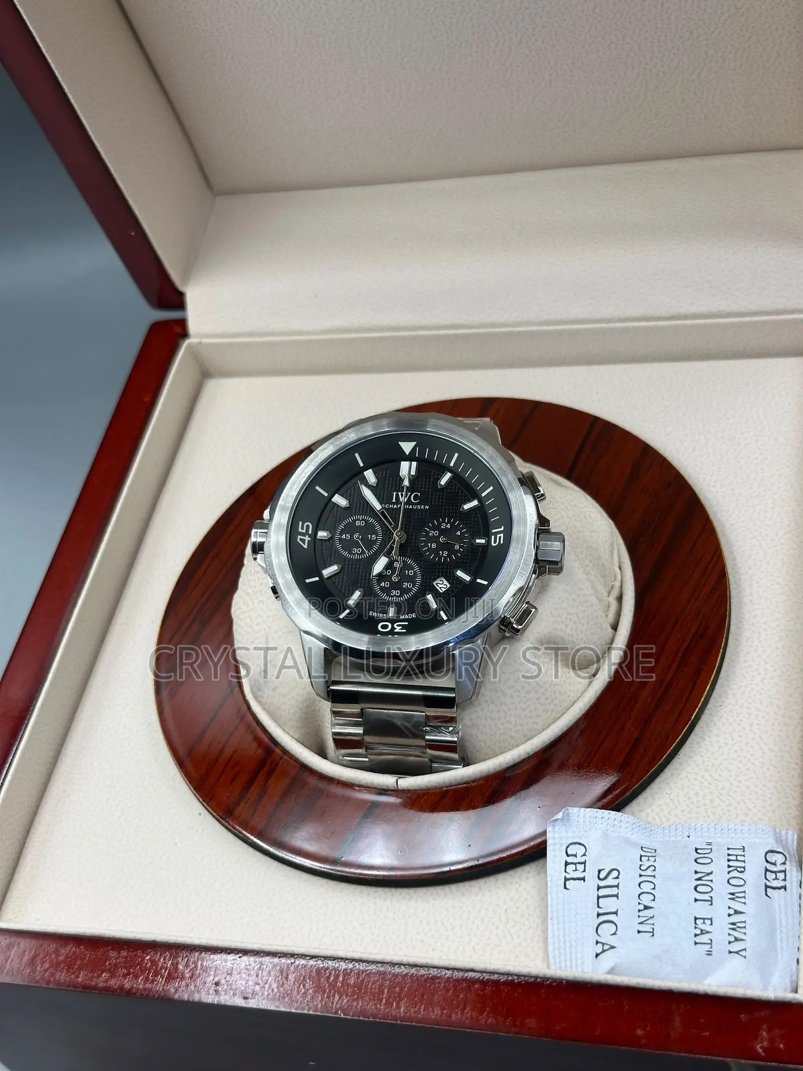 Iwc Schaffhausen Quality Men Chain Strap Wristwatch