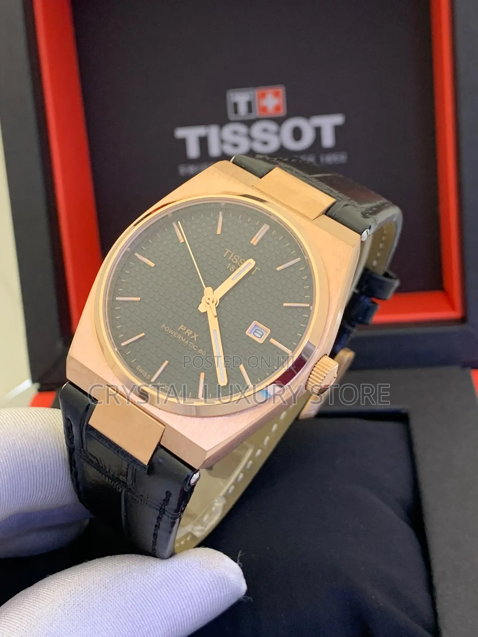 Tissot Quality Luxury Men Genuine Leather Wristwatch