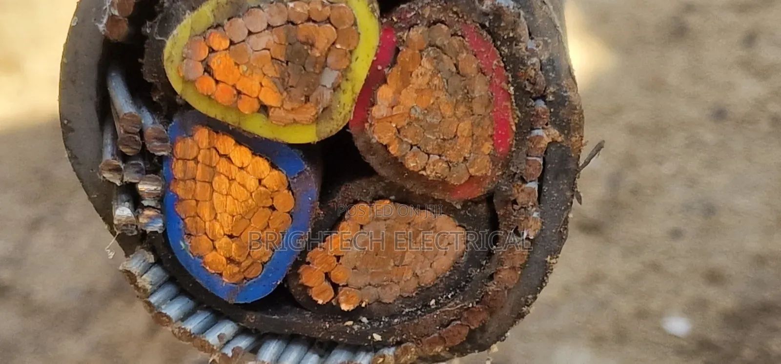 185mmx4core Armoured Cable. Indian Products