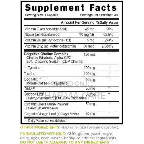 Focusmax Brain Focus Health- Mental Clarity Support- 30 Capsules