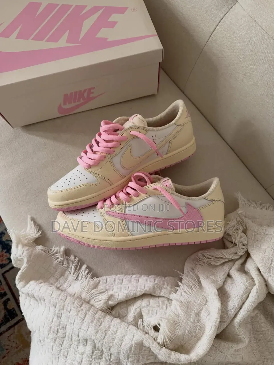 Travis Scott X Nike Air Jordan 1 Low Sp Pink Pack "Shy Pink"