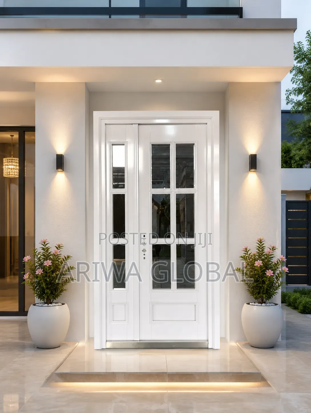 Premium Quality White Glass Door.