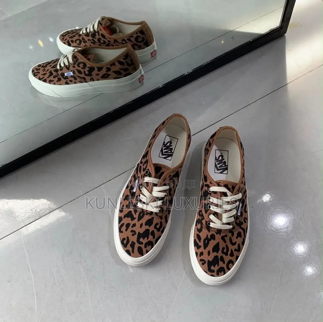 Original Vans Authentic 44 DX Anaheim Factory OG Leopard Print Sneaker