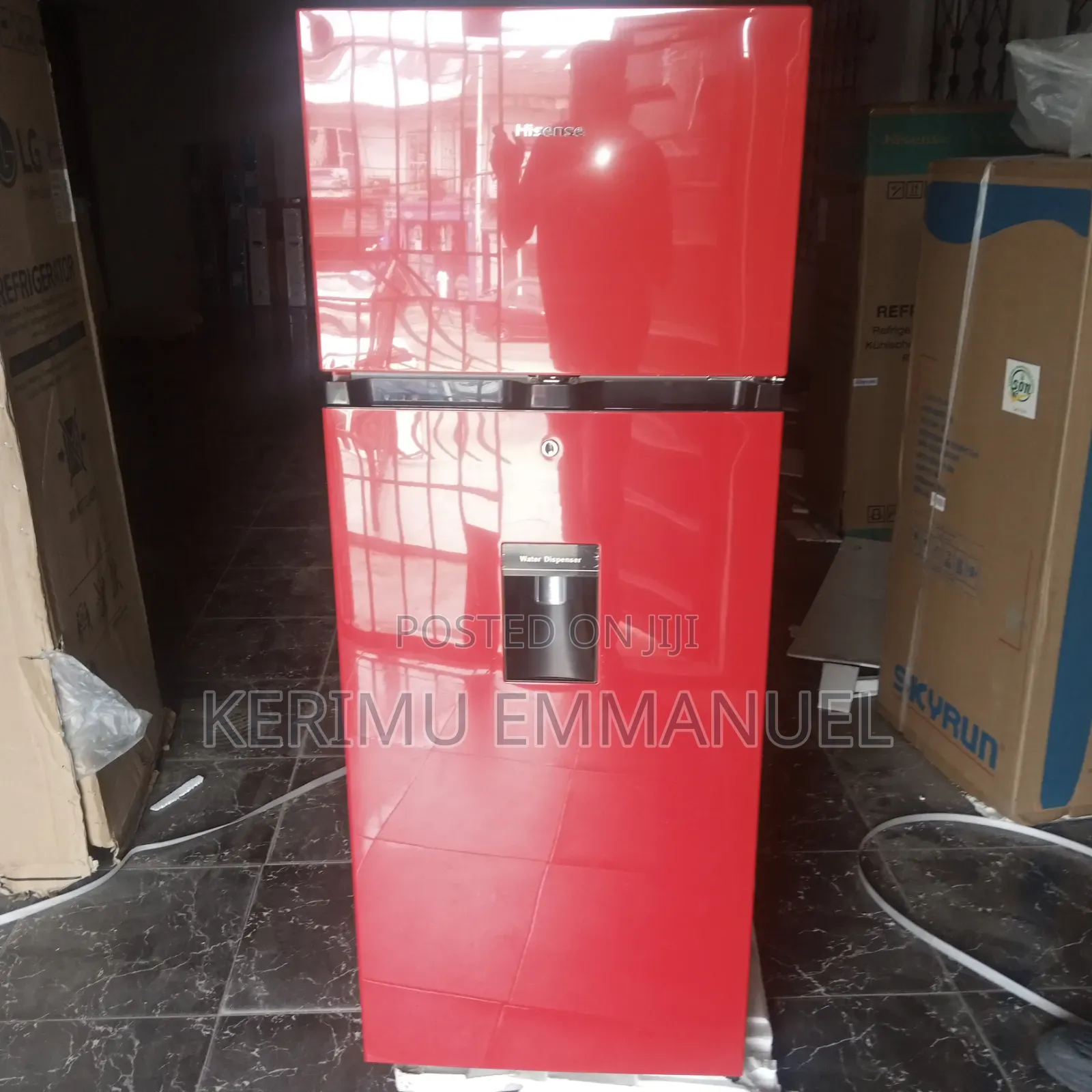 Hisense Fridge Red With Dispenser