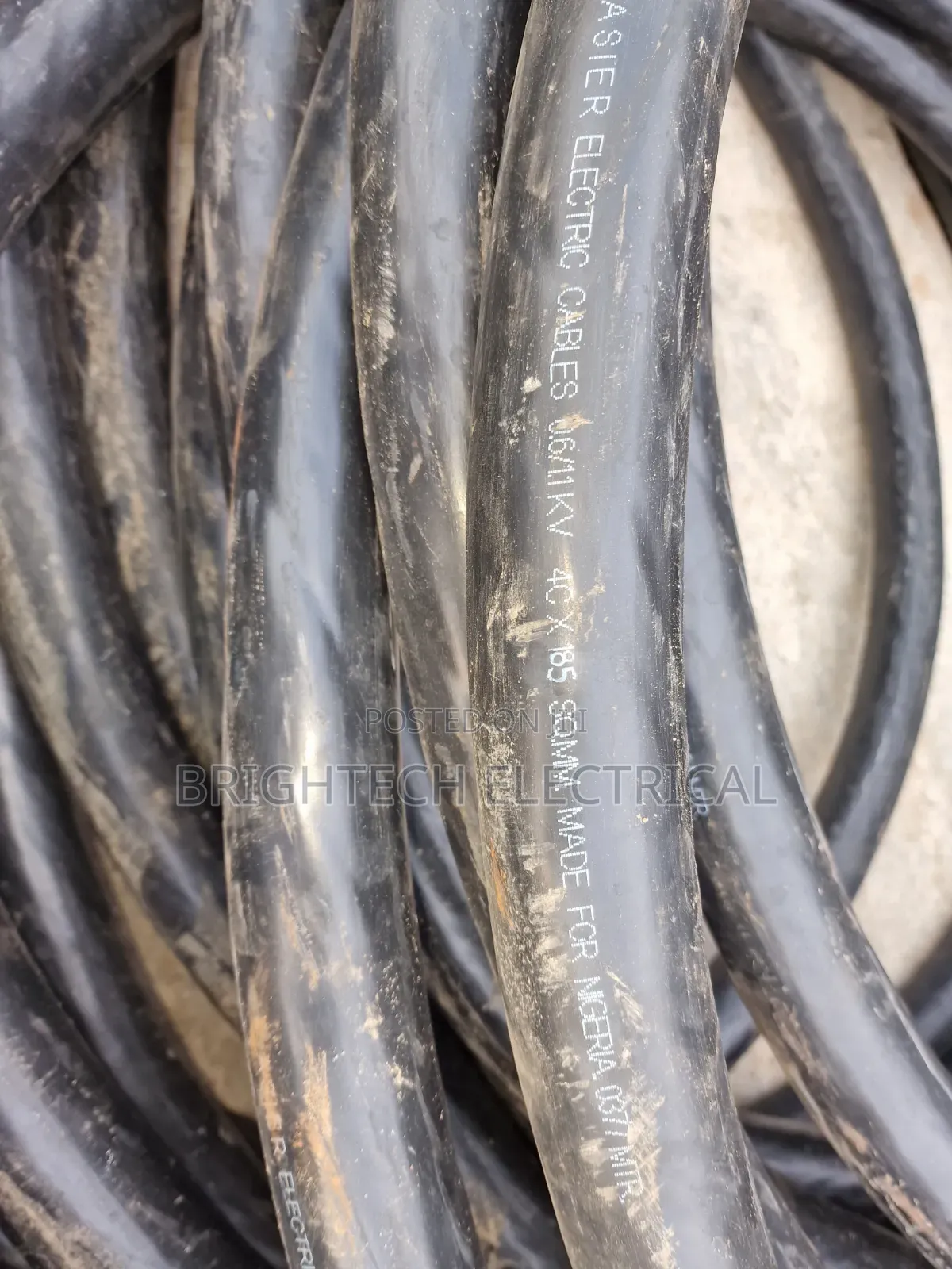 185mmx4core Aluminium Armoured Cable