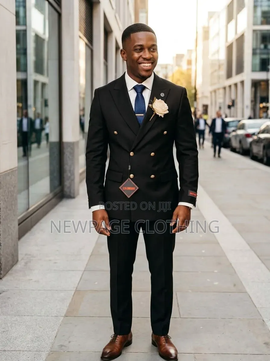 Shop Your Executive Black Double-Breasted Blazer Now