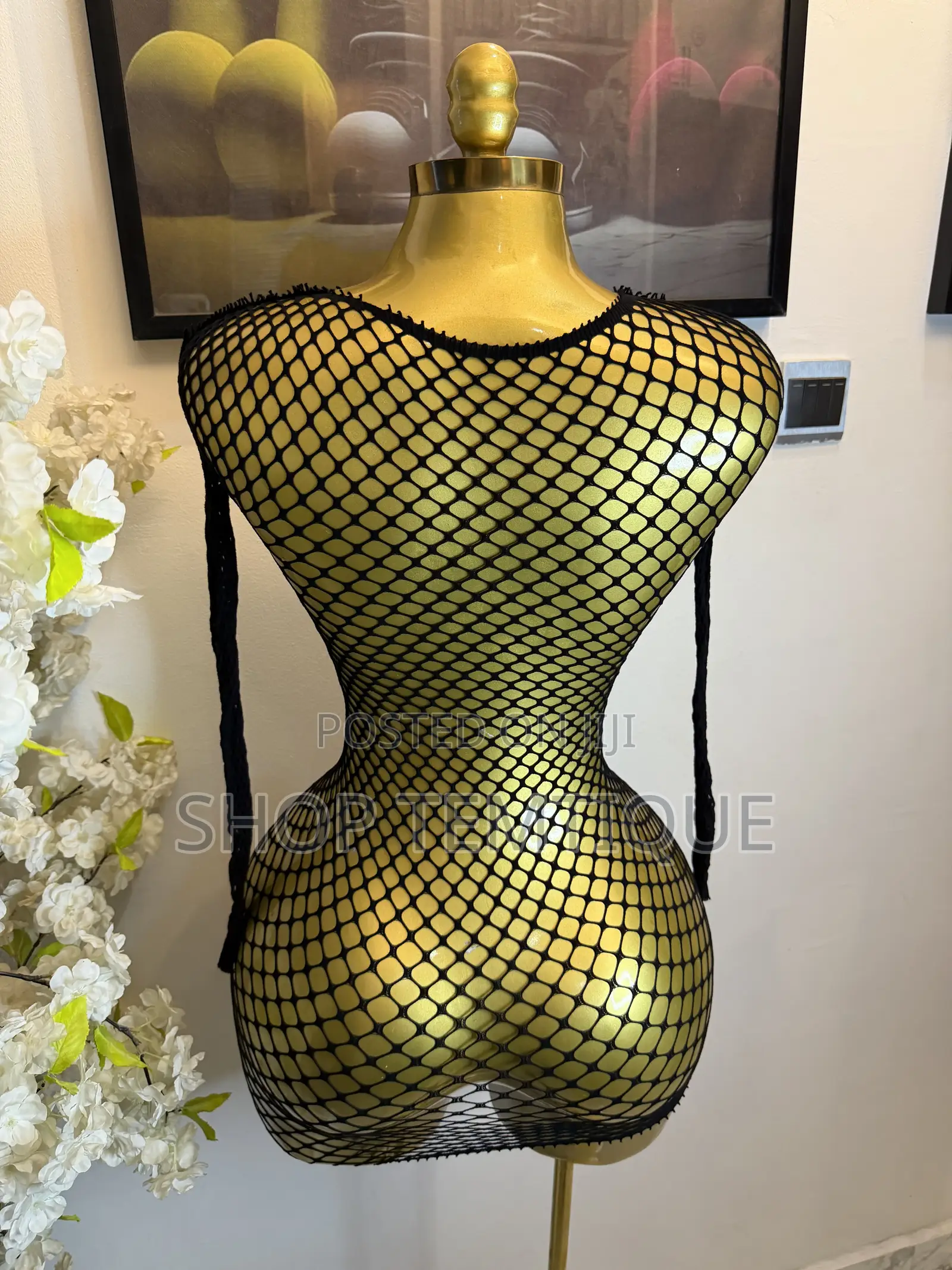 Net Bodycon Cover-Up Gown
