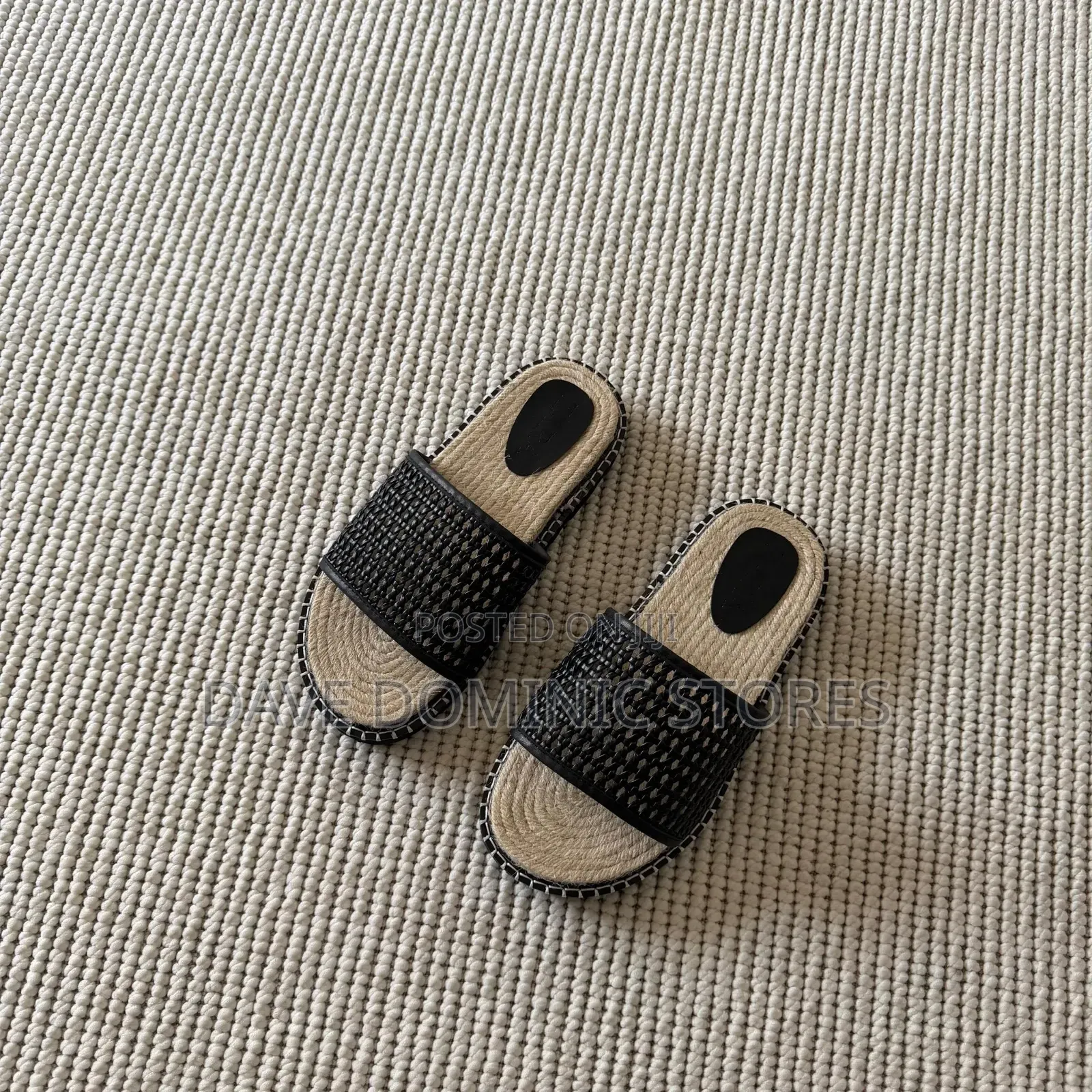 Woven Espadrille Styled Slides