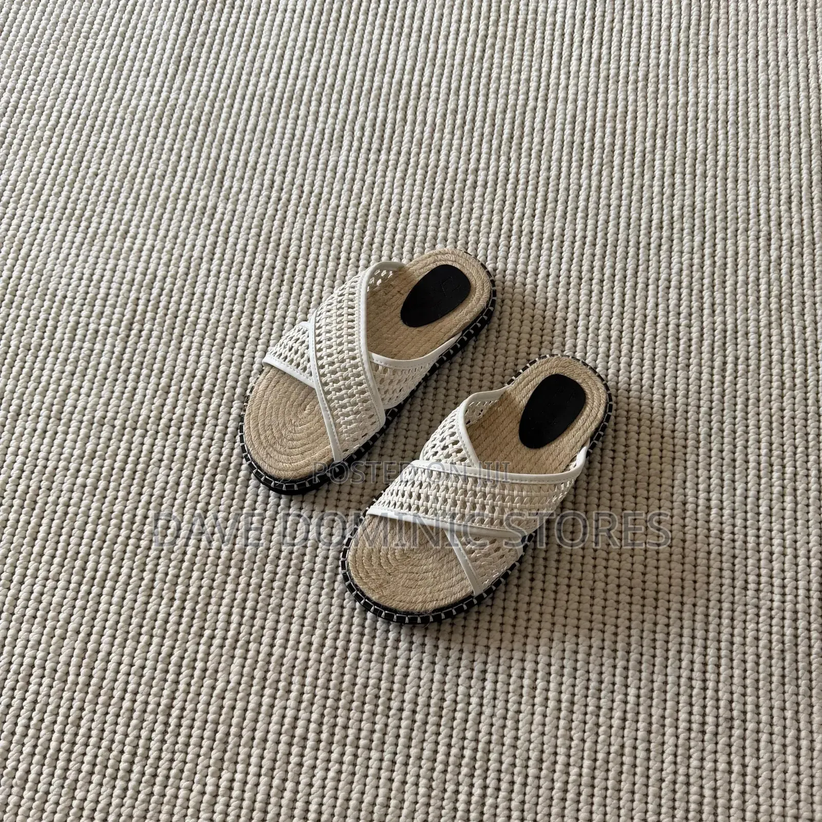 Woven Espadrille Styled Slides