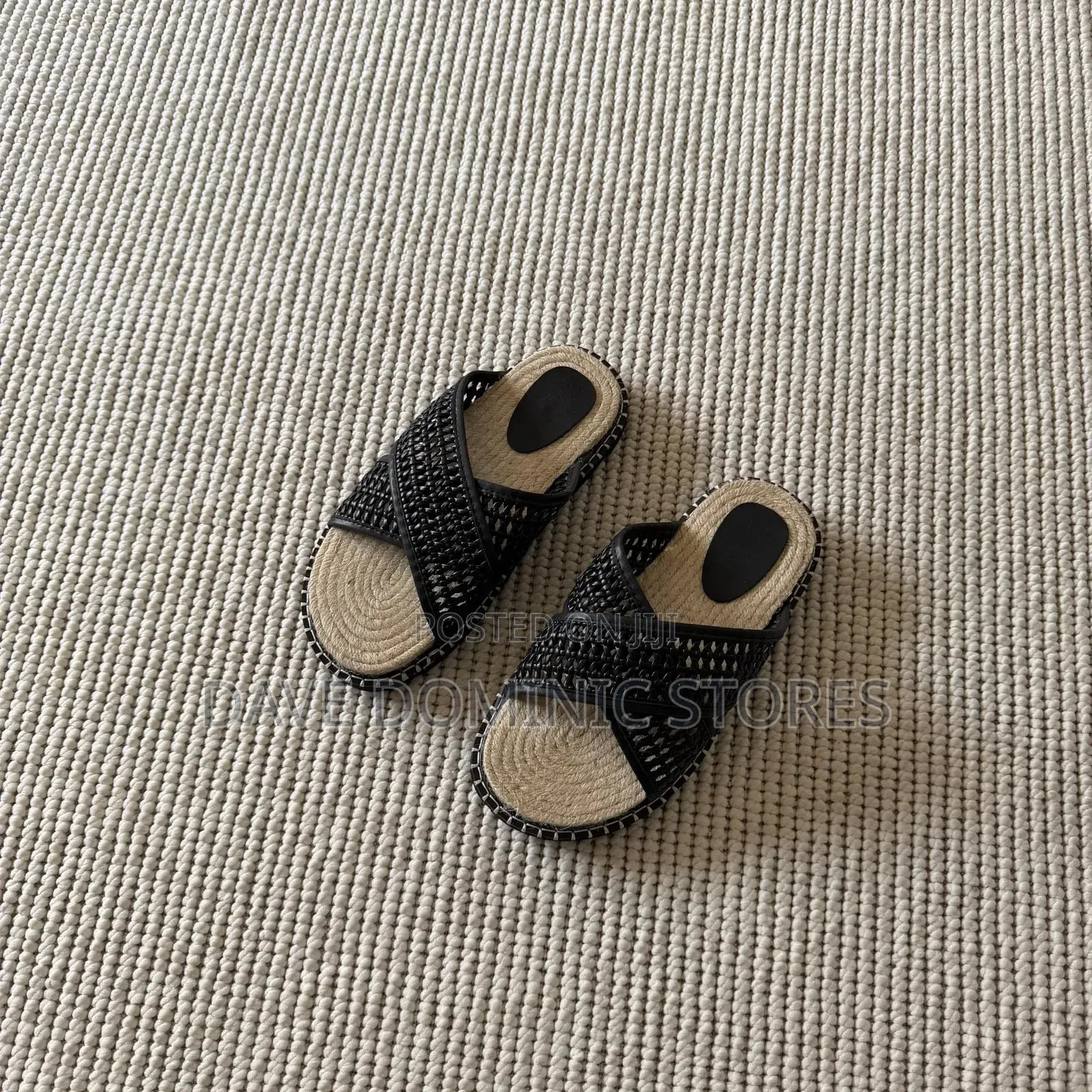 Woven Espadrille Styled Slides