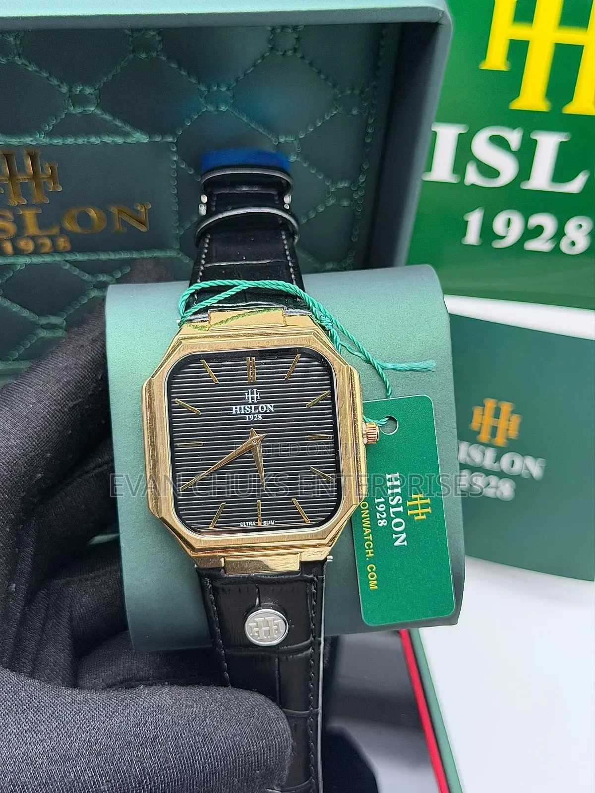 Hilson Leather Strap Watch