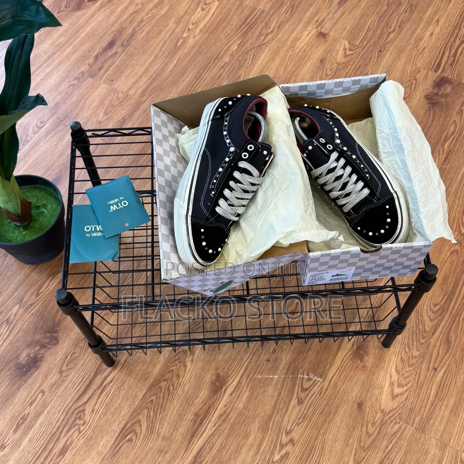Premium Vans Otw Old Skool 36 Pearlized Black White Sneakers