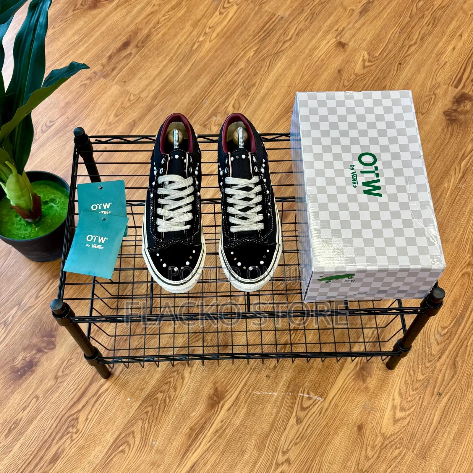 Premium Vans Otw Old Skool 36 Pearlized Black White Sneakers