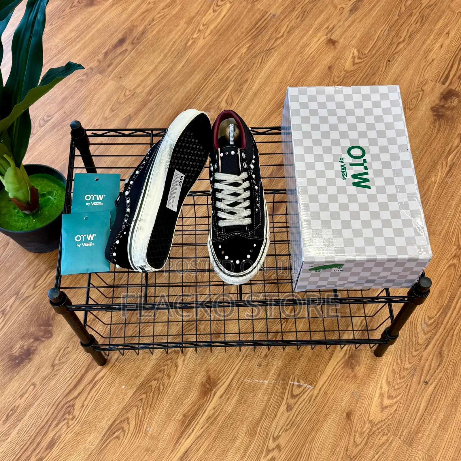 Premium Vans Otw Old Skool 36 Pearlized Black White Sneakers