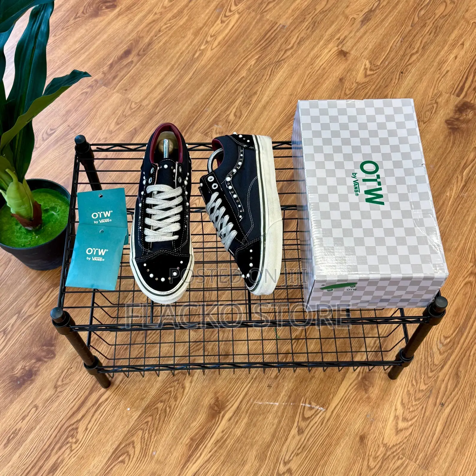Premium Vans Otw Old Skool 36 Pearlized Black White Sneakers