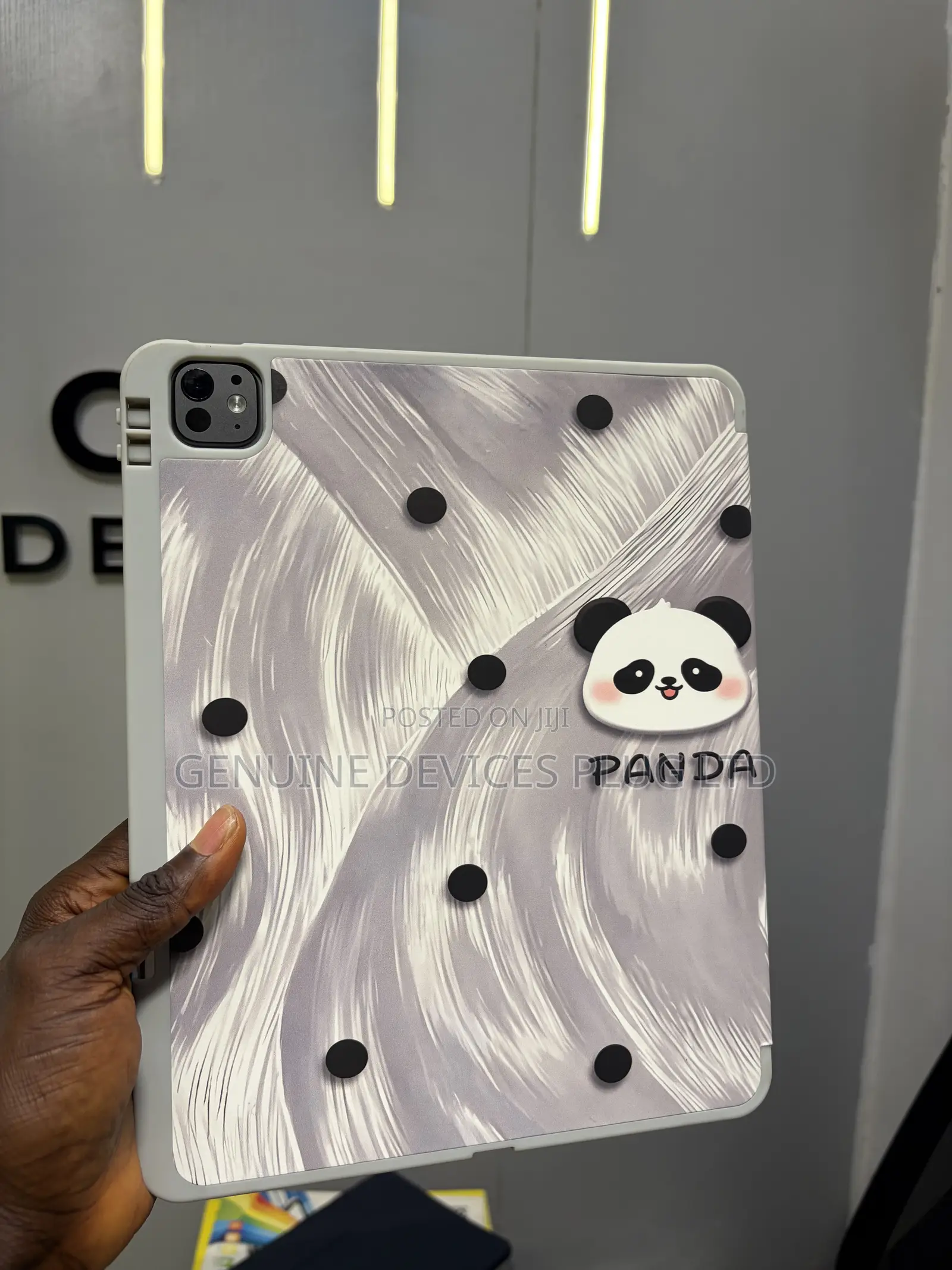 Cute Kawaii Panda for iPad Pro 13 Inch Case (M5/M4) With Pencil Holder