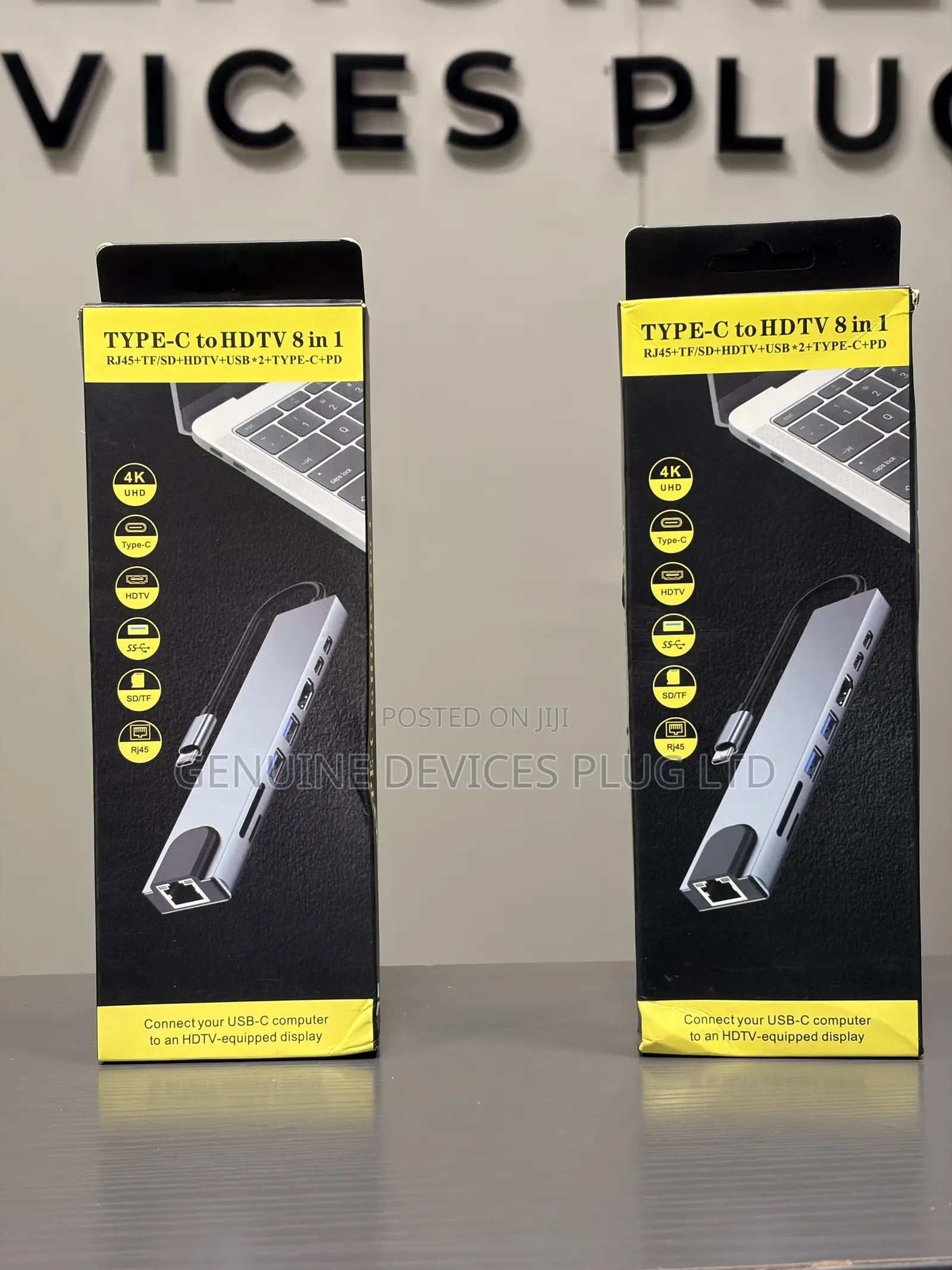 USB C Hub 8-in-1: Dual 60Hz/ Display, 100W PD - Thunderbolt