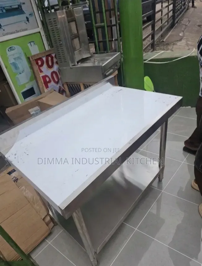 4ft Stainless Steel Working Table With Back