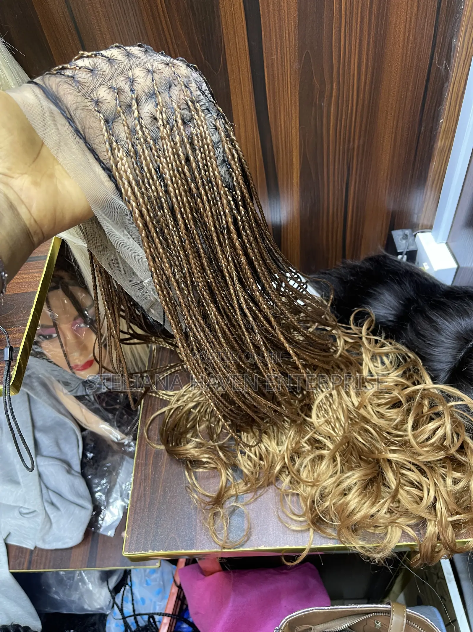 Luxury French Curls Glueless Braided Wig