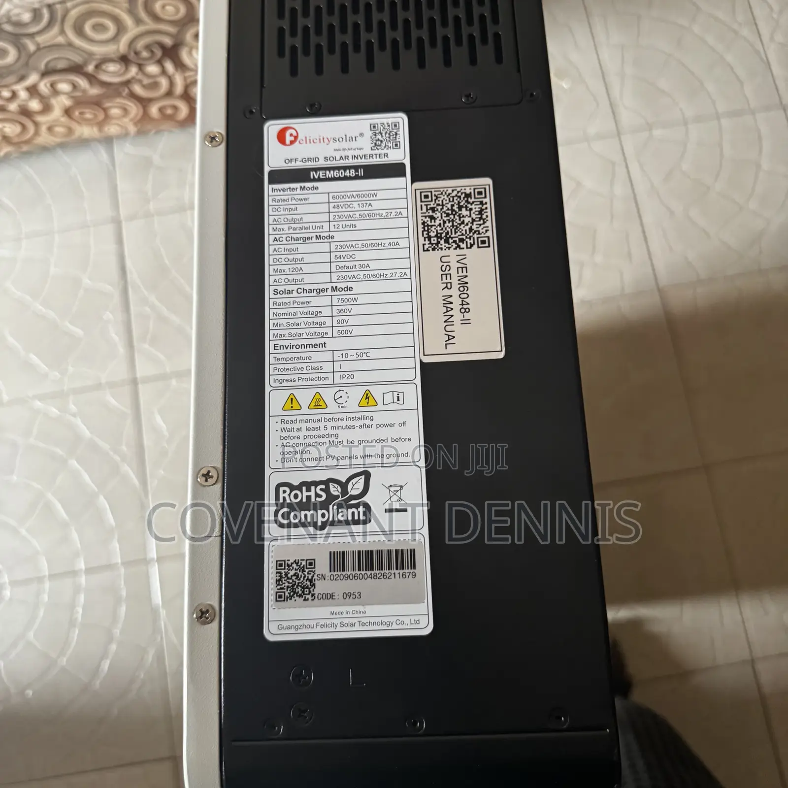 6kva/6kw 48v Hybrid Inverter