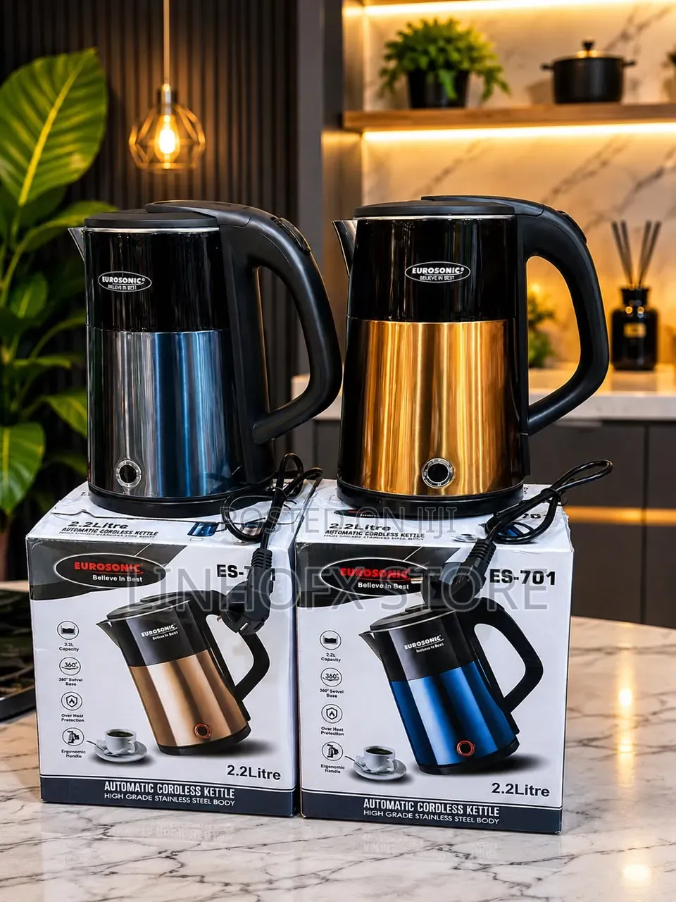 Eurosoni Automatic Cordless Kettle