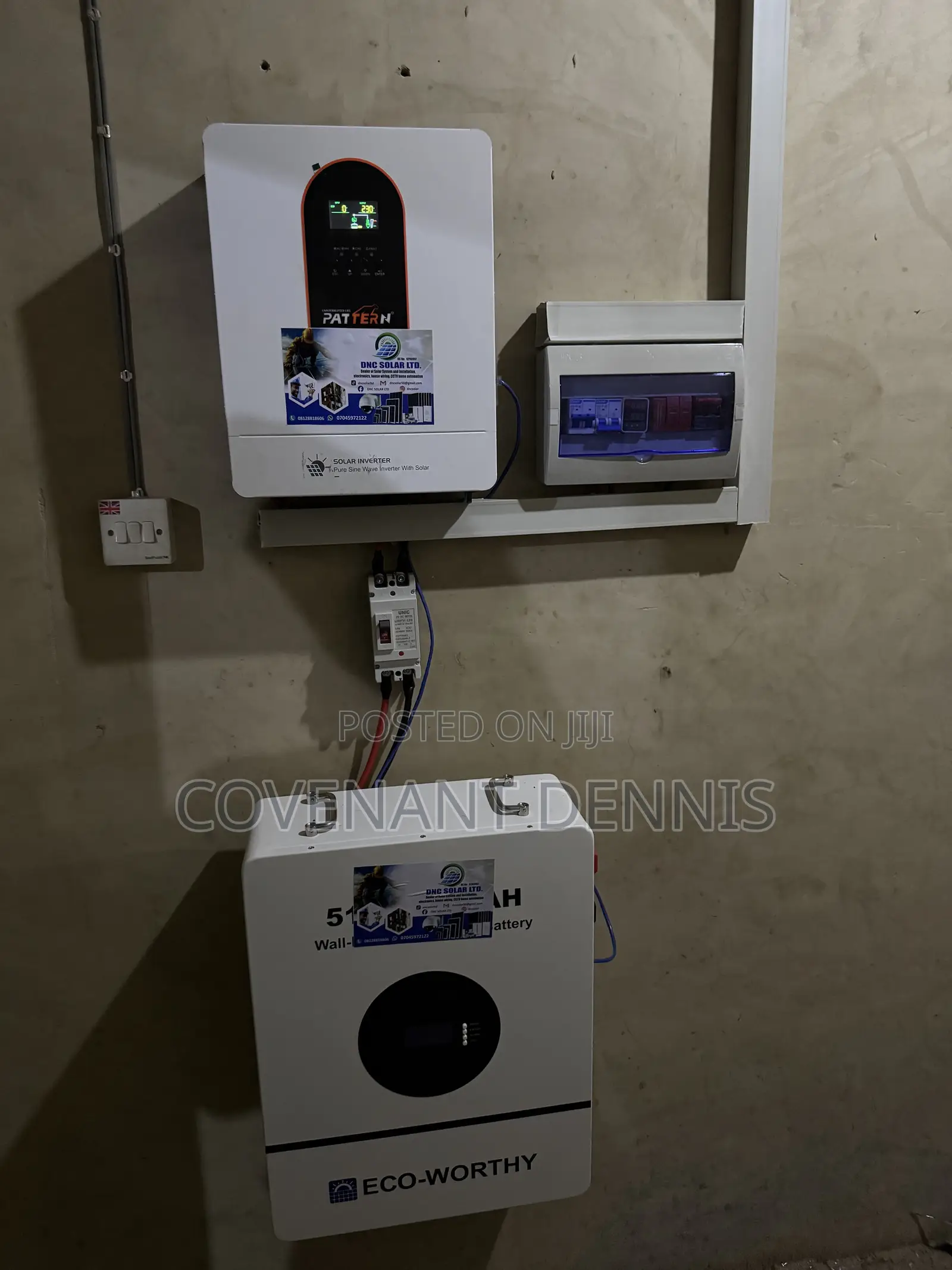 6.2kva Inverter With 5kwh 48v Lithium Battery Complete Set Up