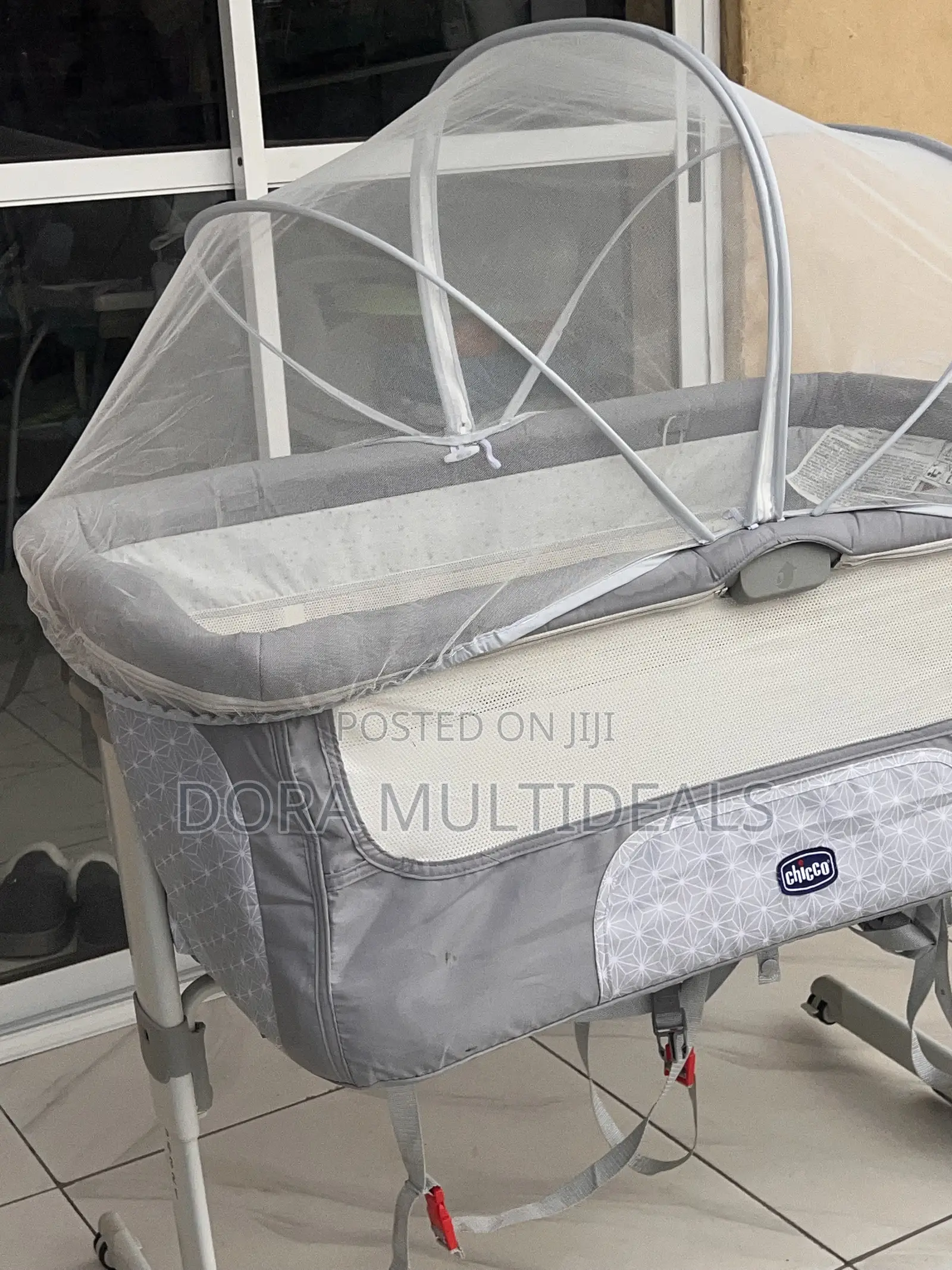 Imported Chicco Next to Mom Bassinet With Baby Net Adjustable Height
