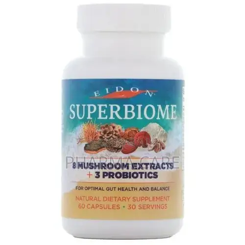 Minerals Superbiome- 8 Mushroom Extracts + 2 Probiotics- 60 Cap