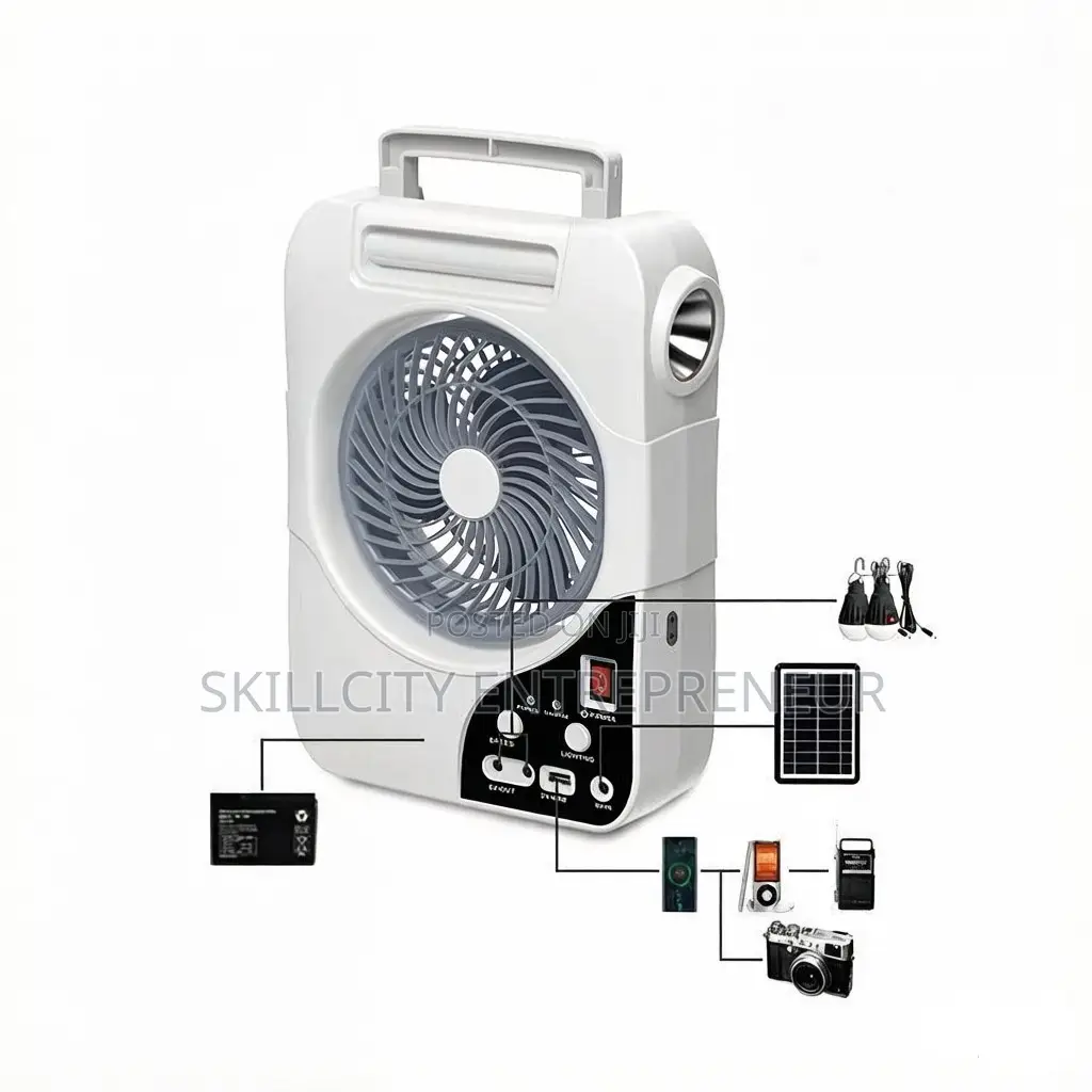 Rechargeable Solar Fan