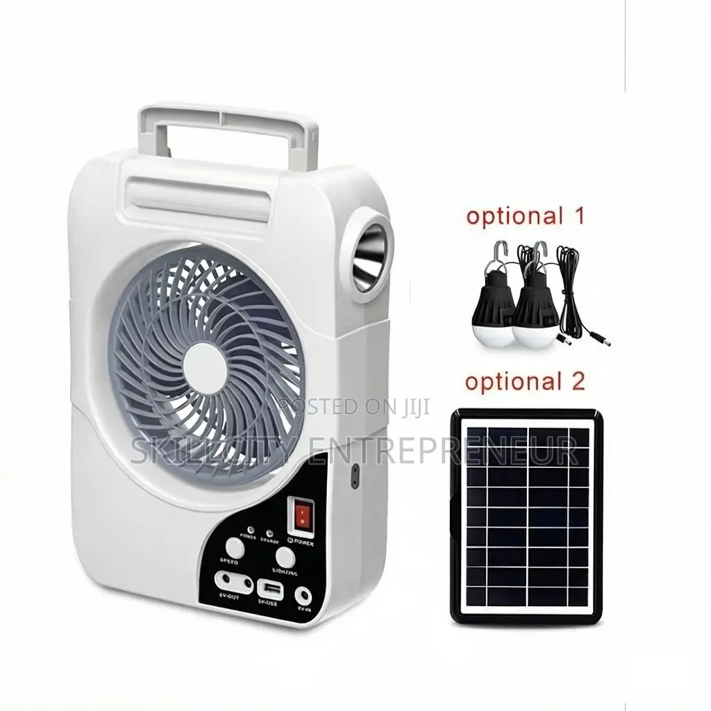Rechargeable Solar Fan