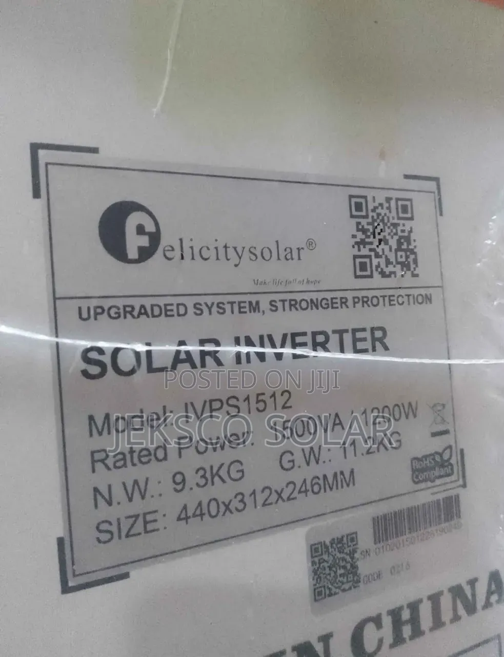 1.5kva Felicity Inverter 12v